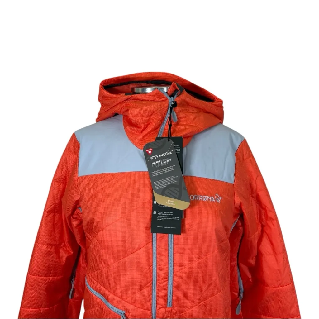 NEW Norrona Lofoten Primaloft80 Anorak Jacket Size Small Orange - Image 6