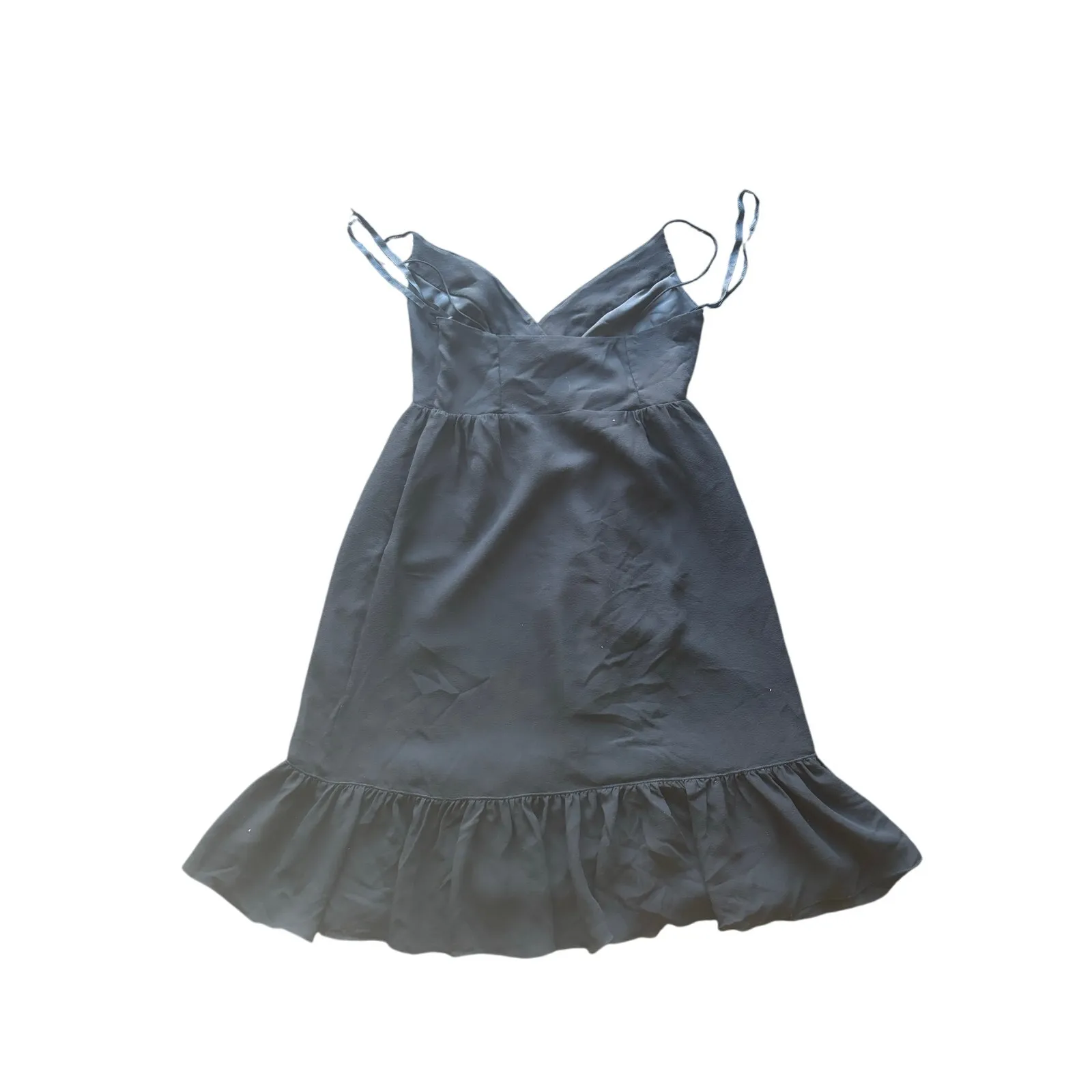 Vivienne Tam black ruffled midi dress, size 1 - Image 3