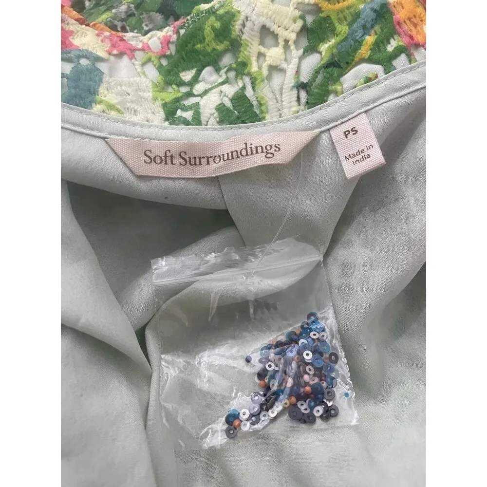 Soft Surroundings  Size Petite Small Cropped Jacket Open Front  Top Blouse - Image 5