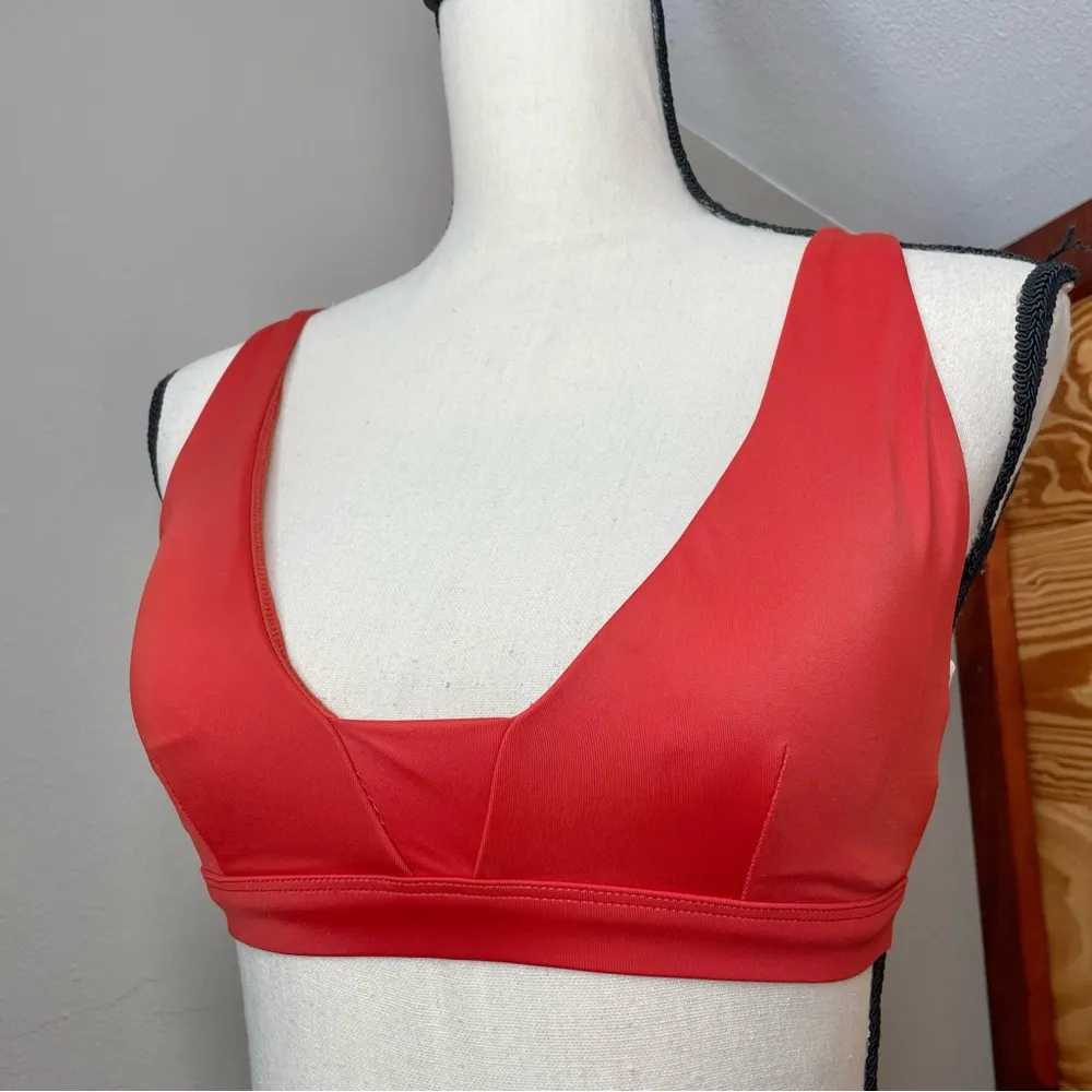 The Tahiti Bikini Swimsuit Swim Top in Chili Pepper Orange Red Small NWT - Image 5