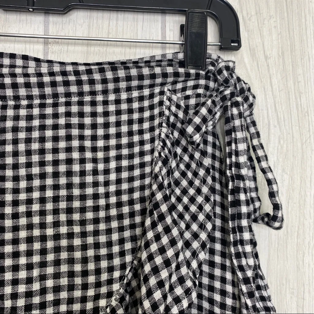 Rails  Etienne Mini Wrap Skirt Gingham size XS Extra Small - Image 5