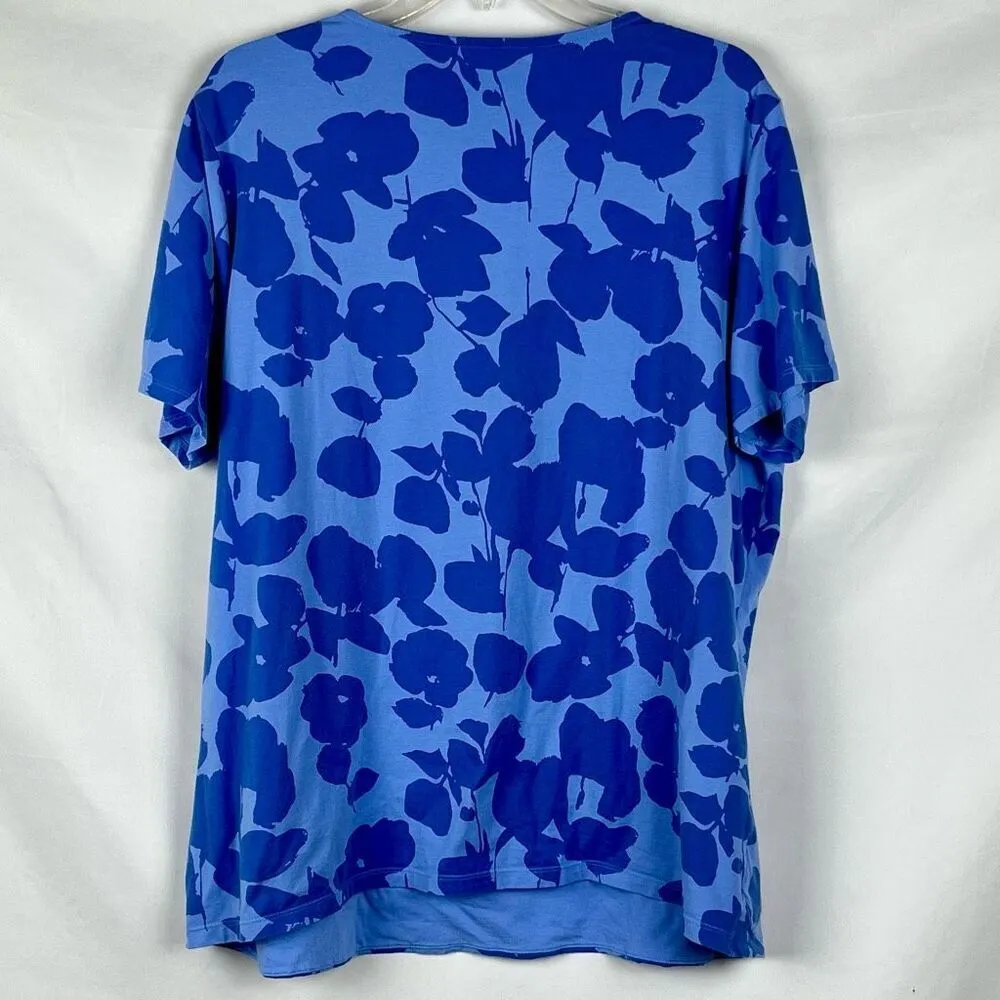 Merona Floral Short Sleeve Tee Shirt 2 - Image 2