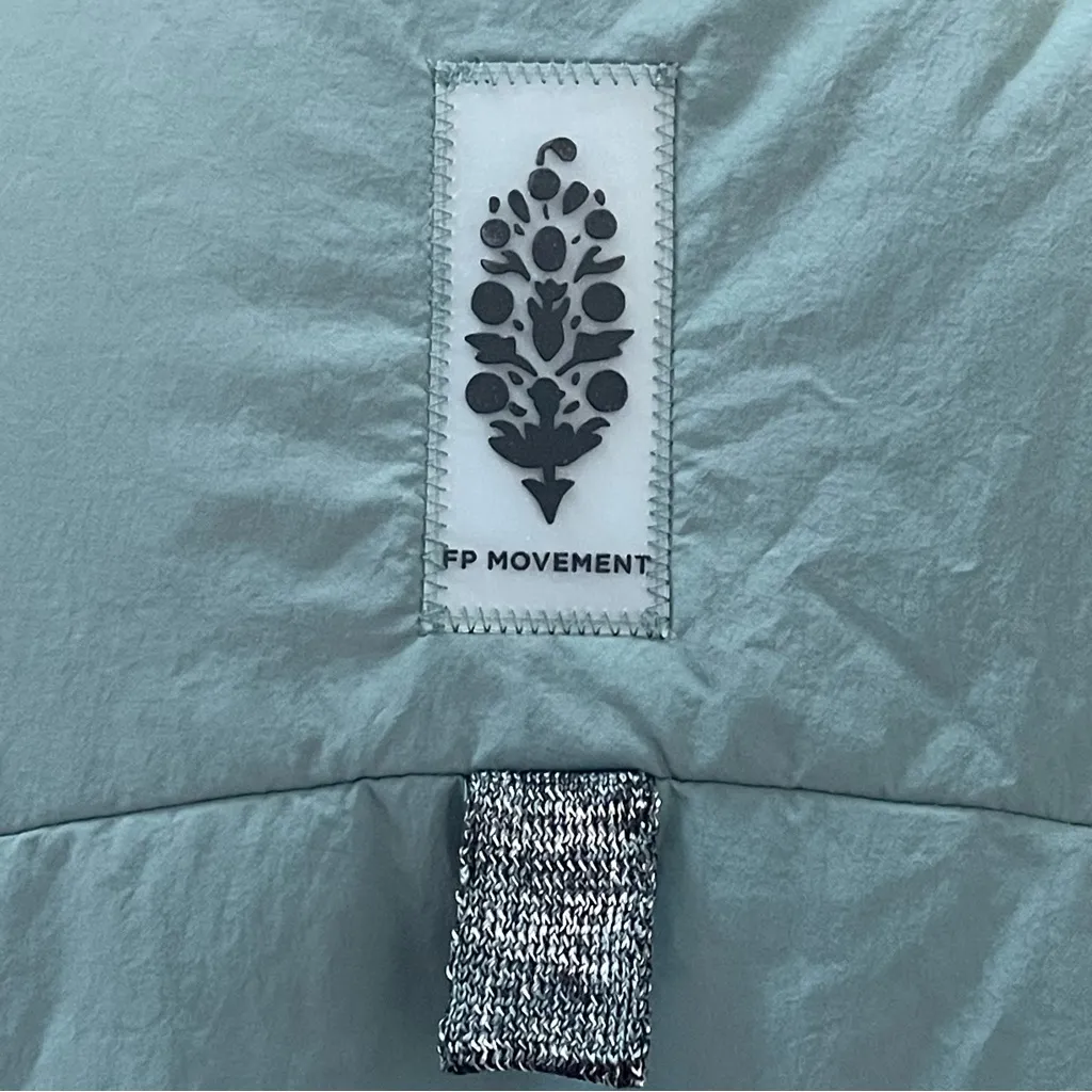 Free People Movement Slalom Reversible Fleece Puffer Vest Stellar Green Grey S - Image 10