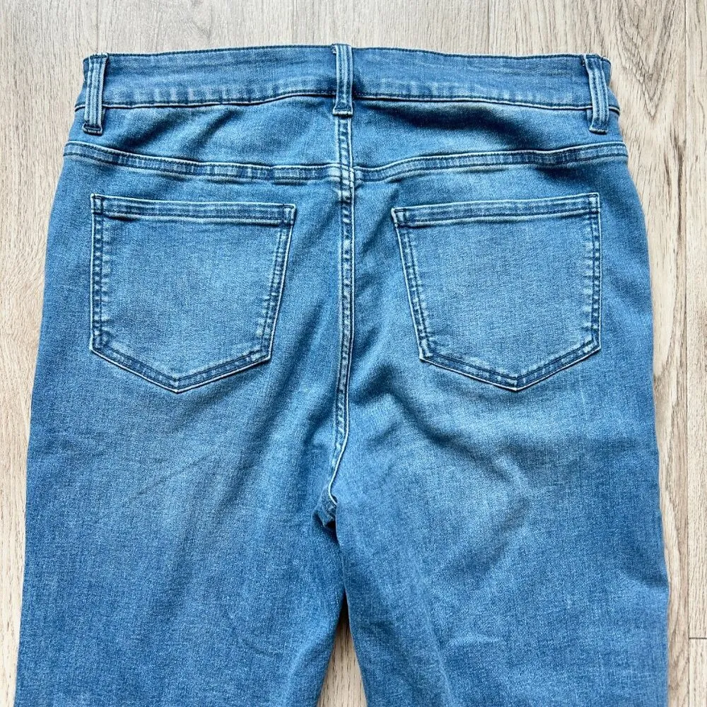 Universal Standard Seine Mid Rise Skinny Jeans in True Blue 32" Size 10 - Image 12