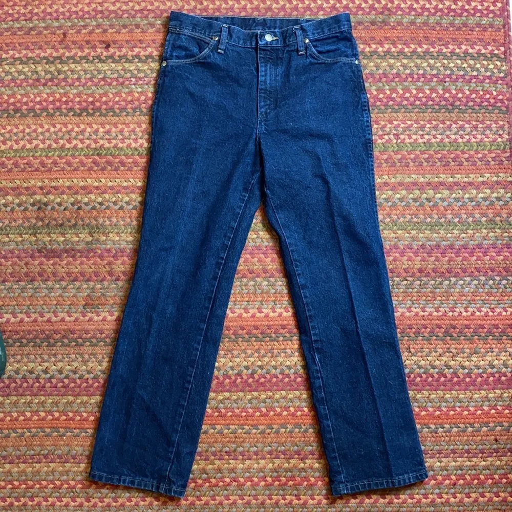 WRANGLER DARK WASH BLACK LABEL 933SED JEANS EQUESTRIAN - Image 2