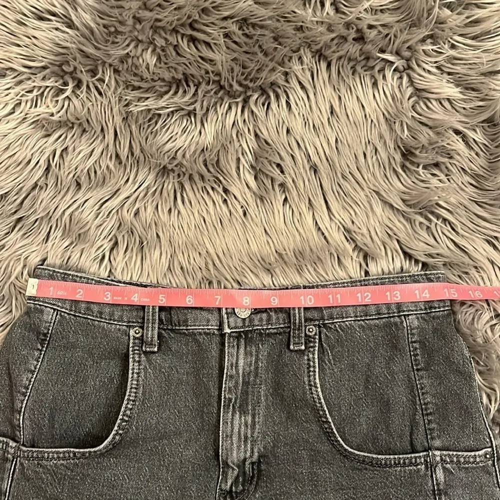 Urban Outfitters BDG high rise stretch roll hem denim shorts washed black 29 - Image 7