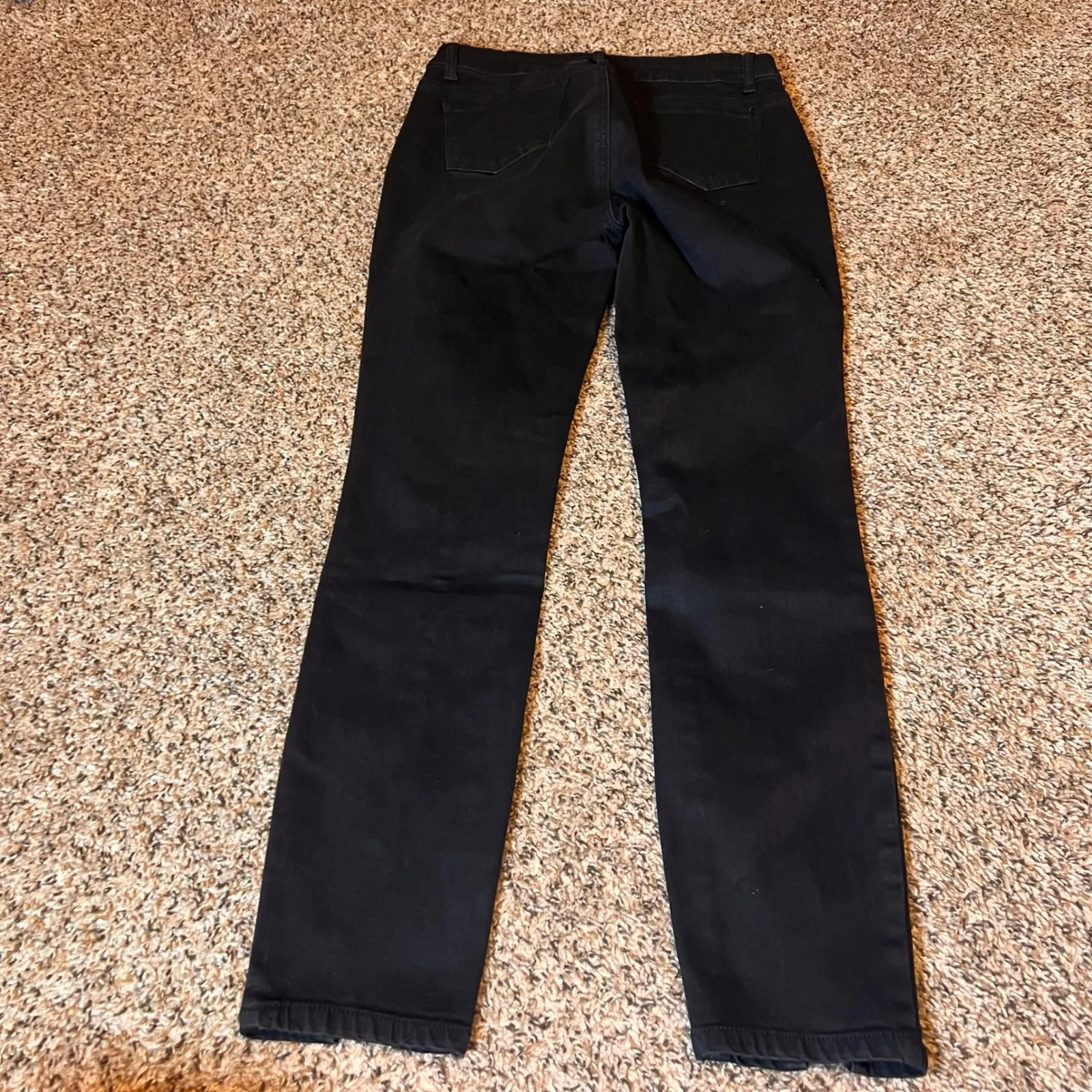 Kate & Mallory Black Denim Pants Split Hem Stretch Casual Career‎ Size 2 - Image 7