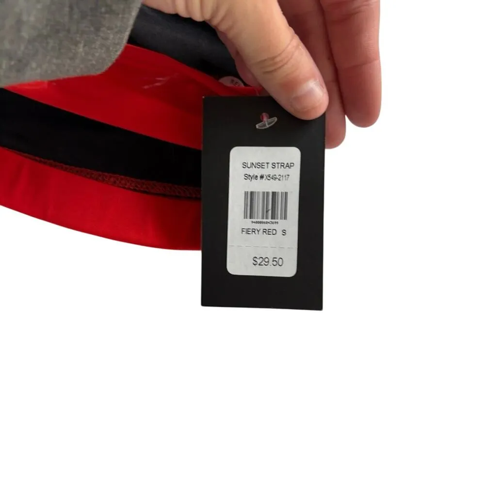 Frederick's of Hollywood Geranium Fiery Red Sunset Strap Bikini Top Small NWT - Image 5