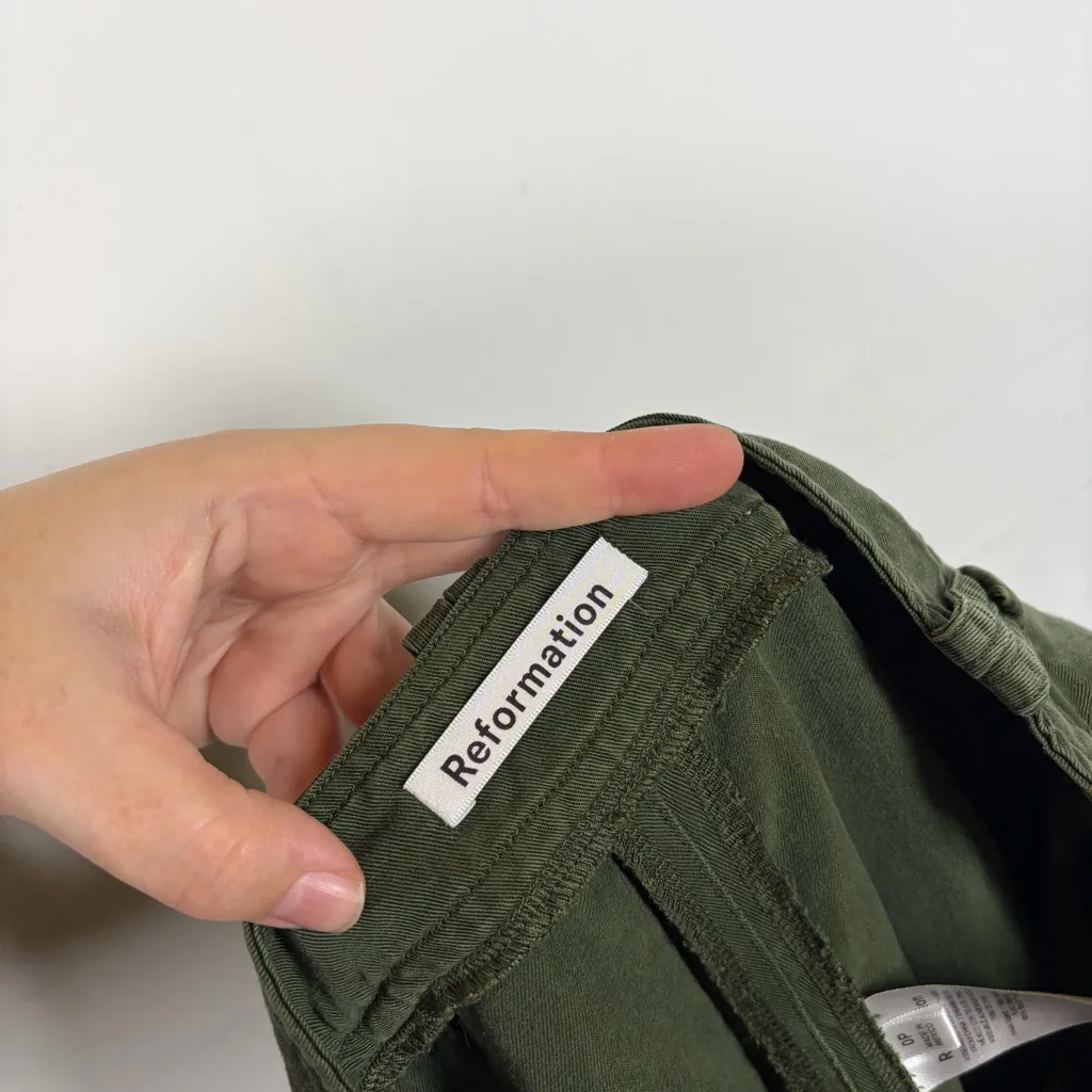 Reformation Jackson Straight Leg Cargo Pant Size 0 PETITE - Image 7