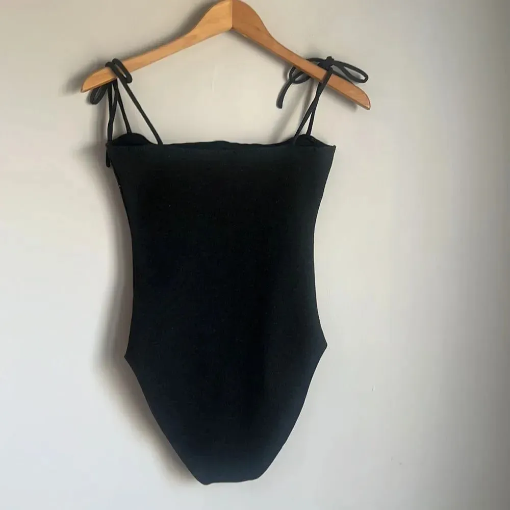 Capulet X REVOLVE Charcoal Grey Framboise Bodysuit - Image 4