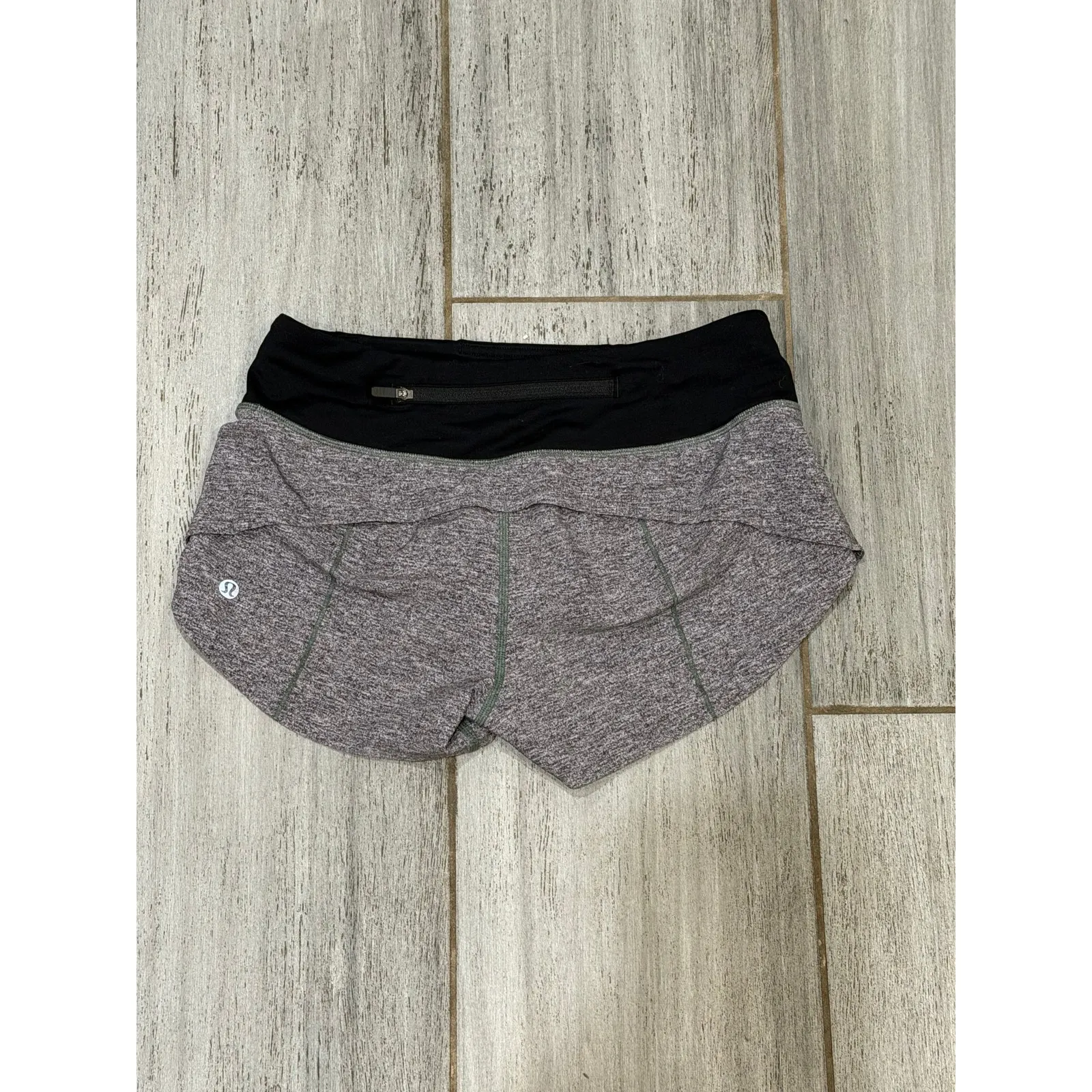 Lululemon Speed Up Shorts Women 2 Heather Lux Multi Black 4in Running Athleisure - Image 4
