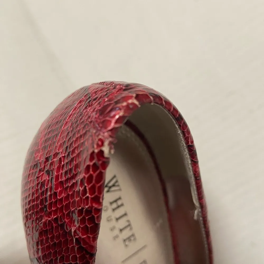 White House black market, Diane red heels size 9 - Image 3