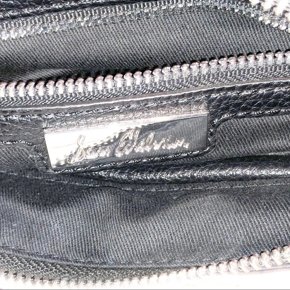 Sam Edelman “Walker” Chevron Suede Leather Clutch - Image 6