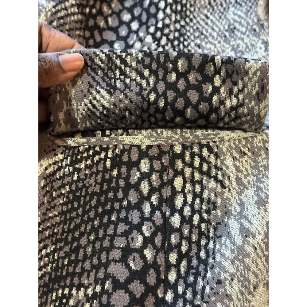 Chicos Snake Print Blazer Jacket With Button Closure Lined Size 1Office Career - Image 6