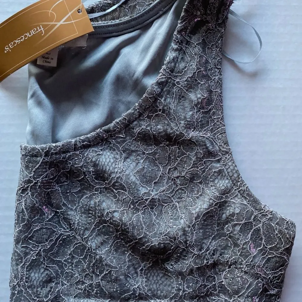 Mi ami Laced Tank Womens NWT! Gray Size L - Image 3