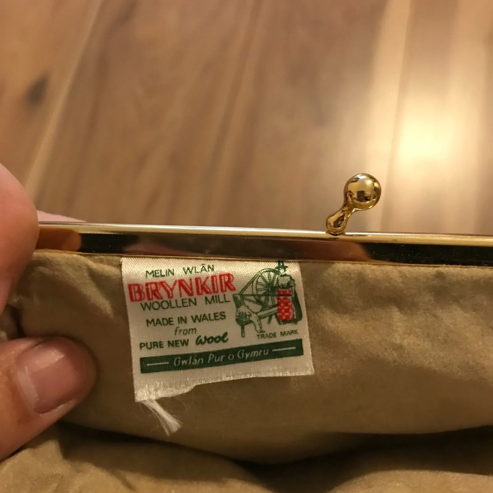 1960’s vintage Brynkir Woollen wallet Purple - Image 4