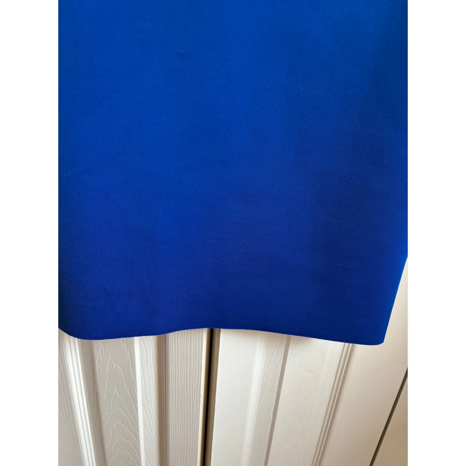 Jessica Howard Royal Blue Scuba Knit Peplum Wrap Dress – Size 10 – NWT MSRP $129 - Image 8