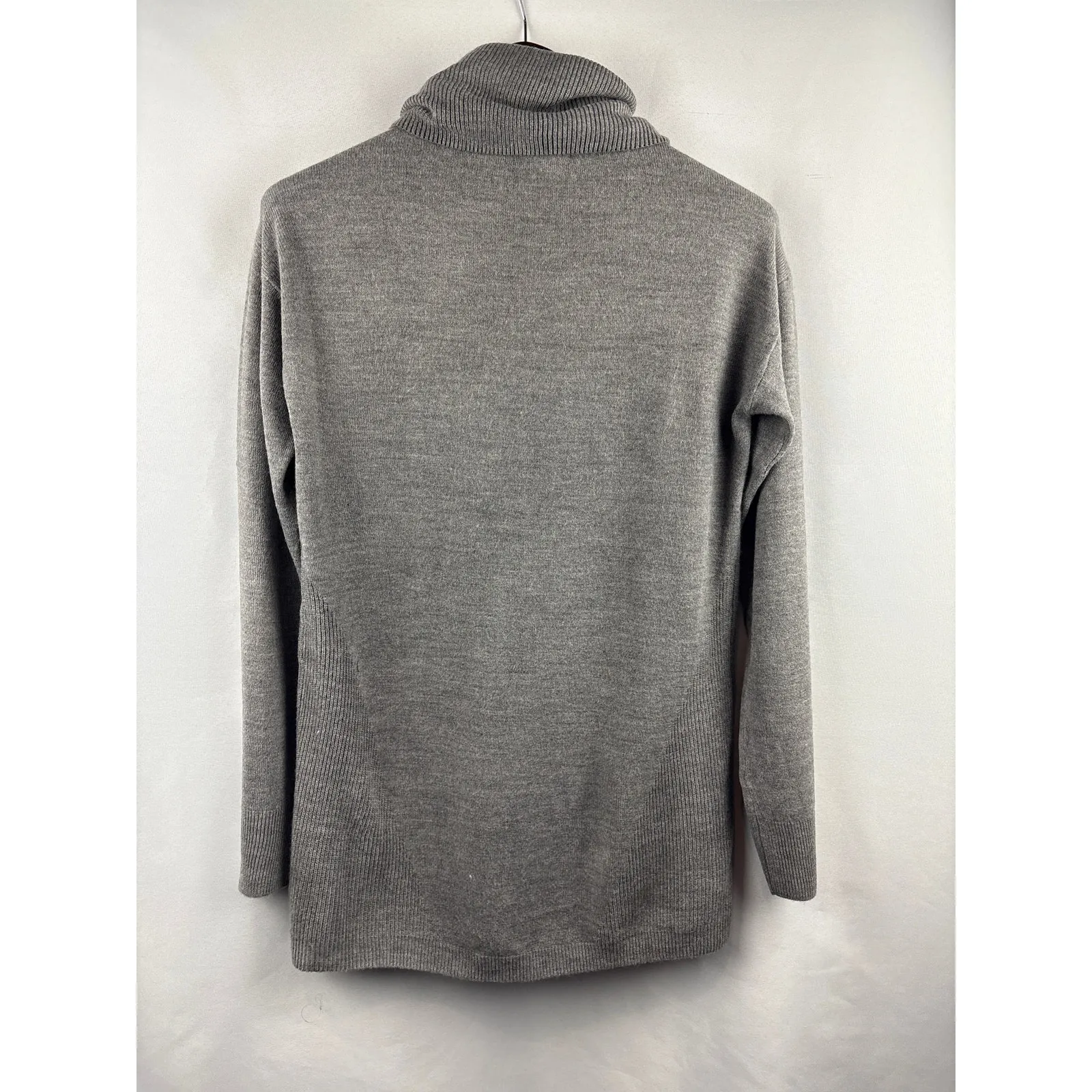 Women’s Hampshire Studio Small Heather Grey Turtleneck Sweater Gray - Image 3