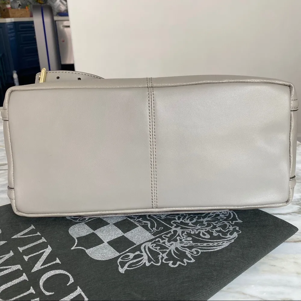 Vince Camuto Jess Satchel in Grey Leather - Image 7