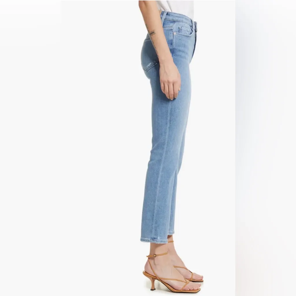 Paige Cindy High Waist Jeans Lovesong Distressed Beat Hem Size 26 - Image 6