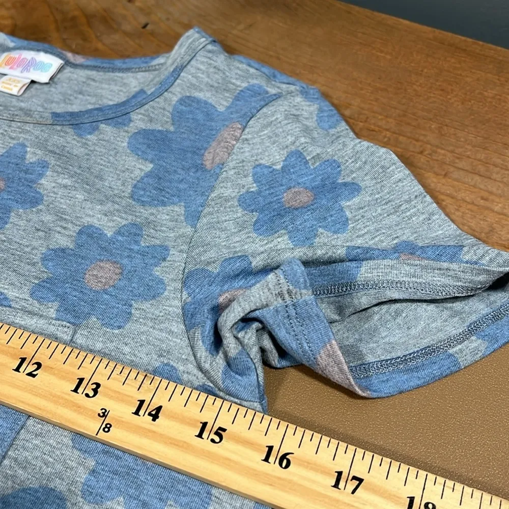 LuLaRoe Carly hi low casual swing dress with front pocket stretch vacation wear - Image 3