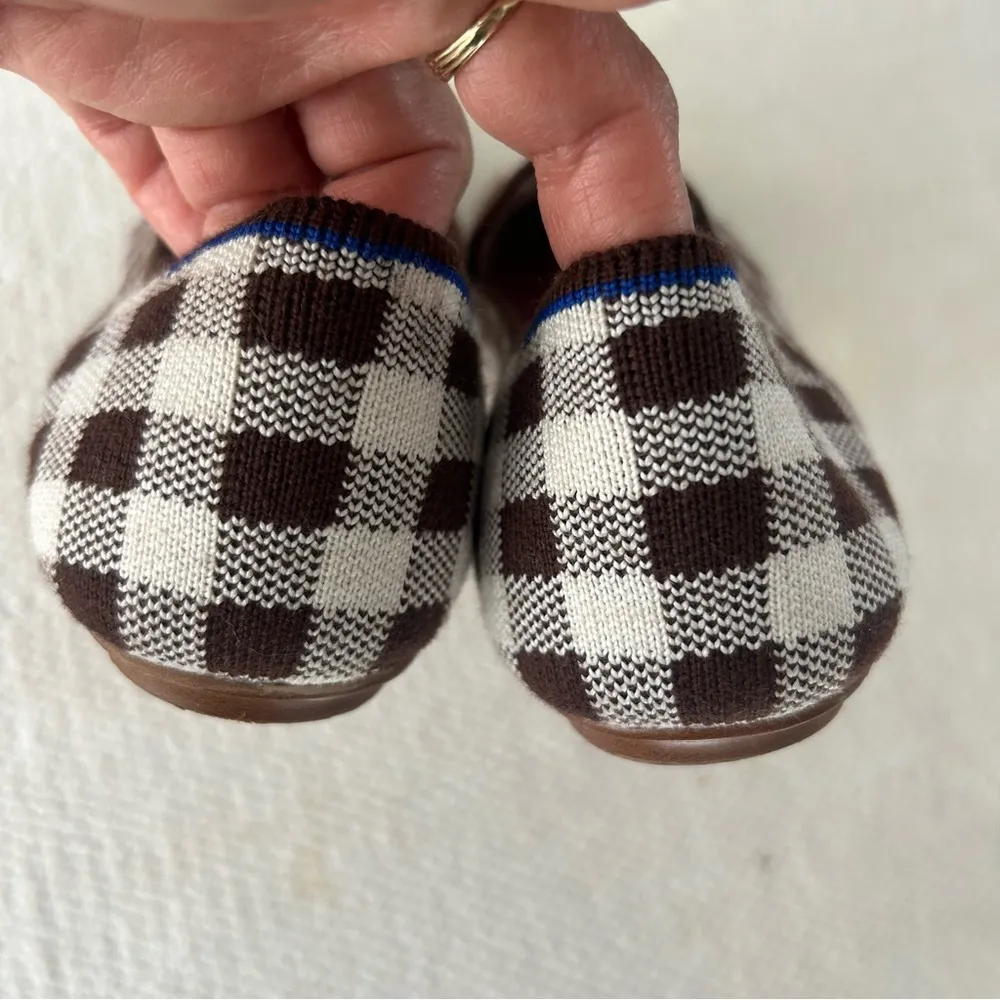 Rothy's Brown and White Flats Timeless Comfort Size 9 - Image 3