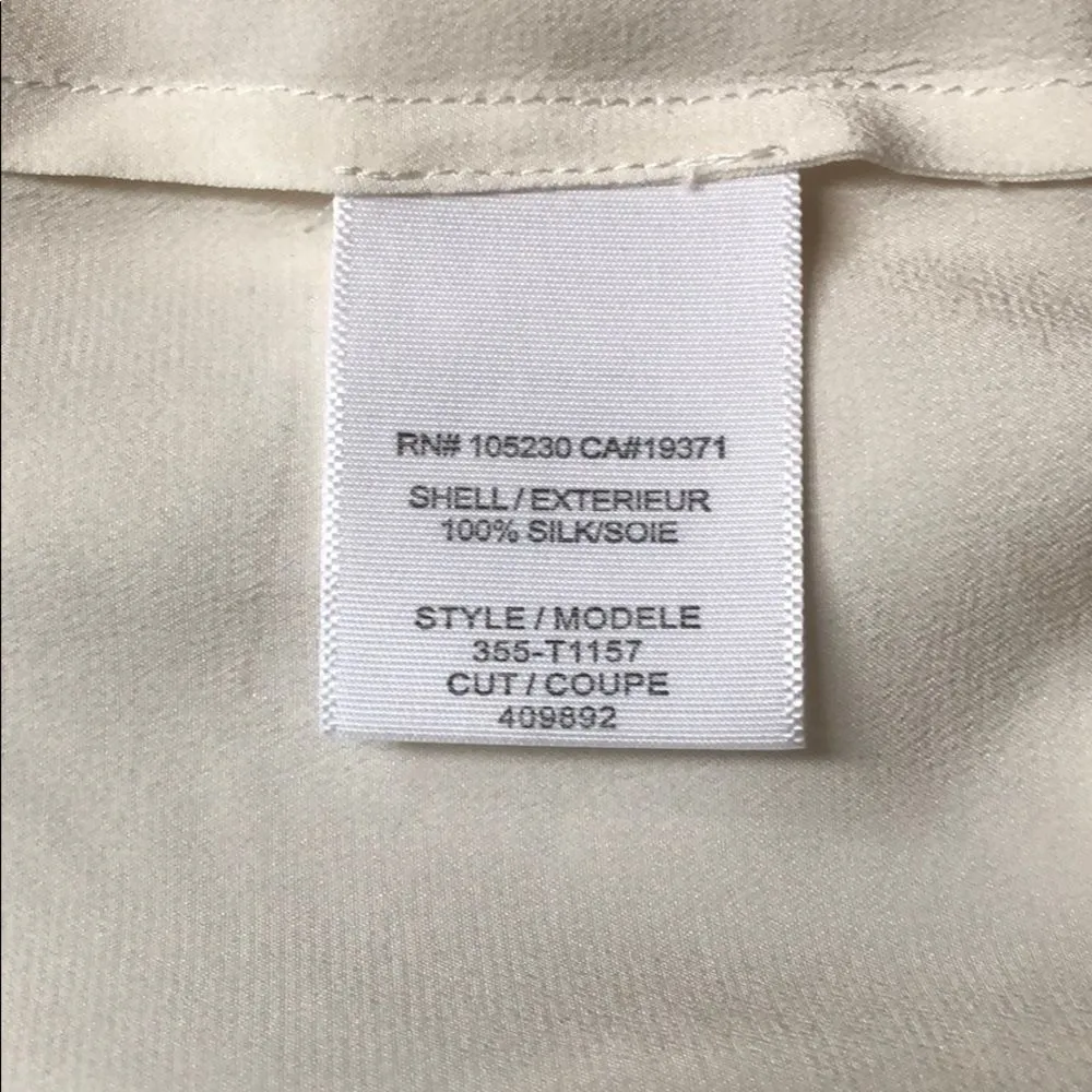 Joie‎ Mercina Ivory Silk Blouse - Image 5