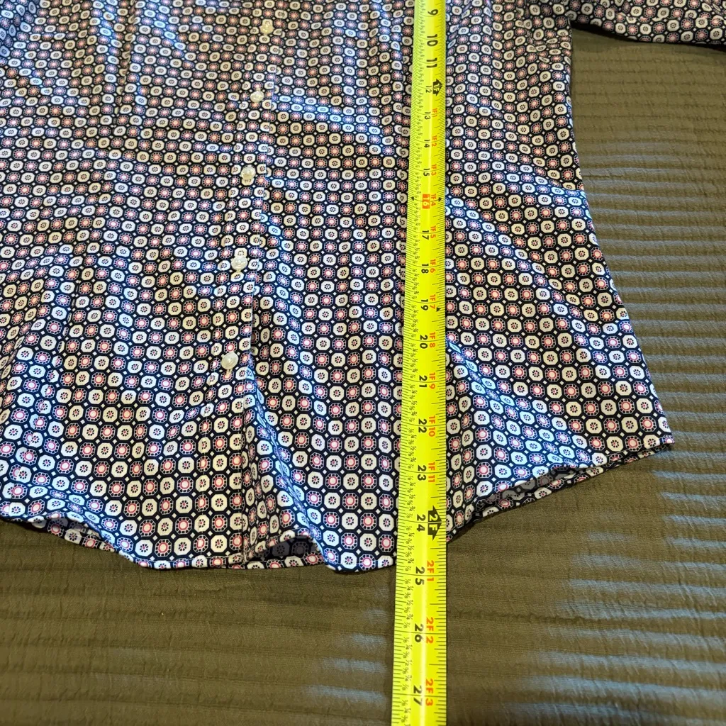 Brooks Brothers 346 long-sleeve button-down shirt geometric print women’s size 8 - Image 8