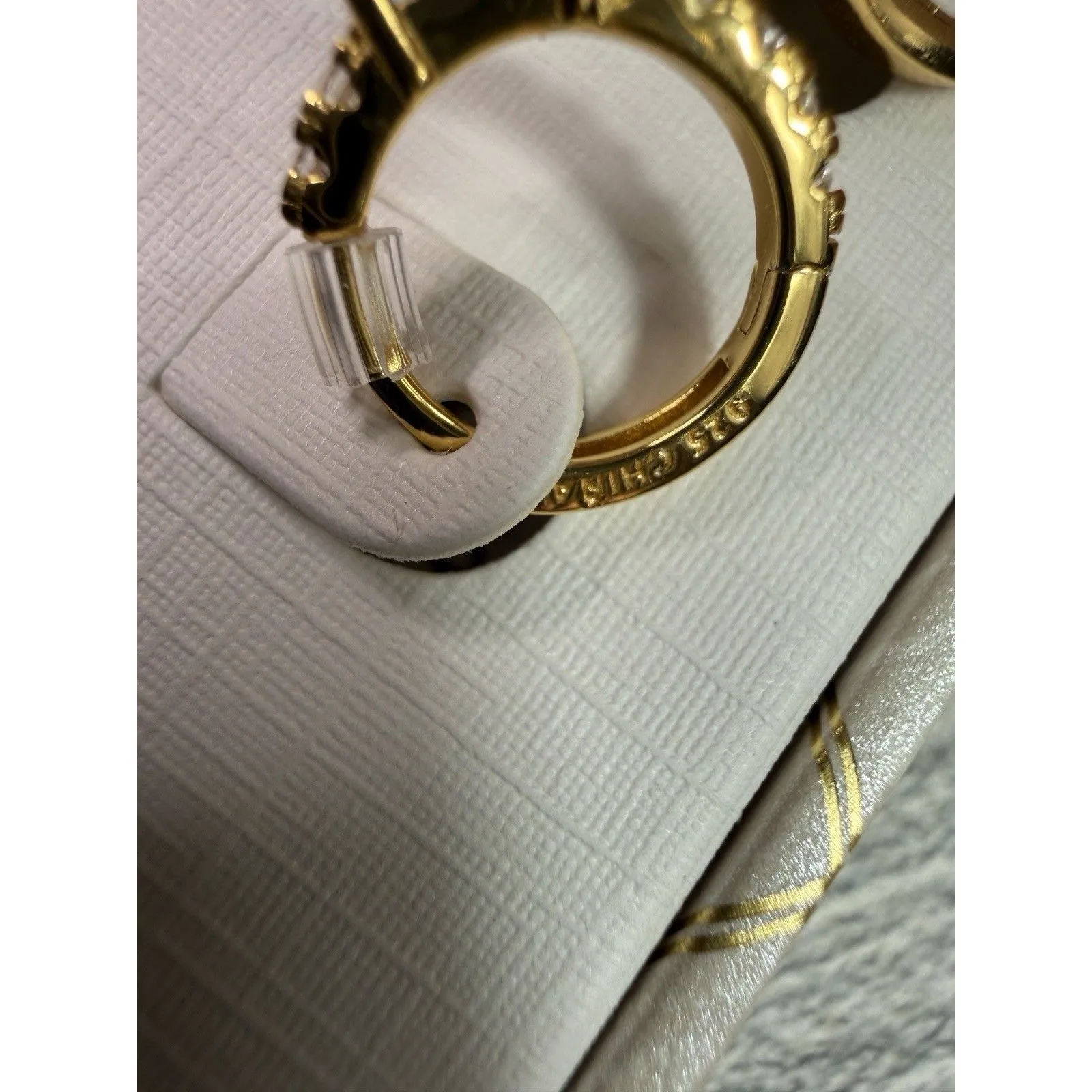 NEW IN BOX Rachel Ashwell 925 Silver Cubic Zirconia Huggie Hoops 2 Earrings Set - Image 10