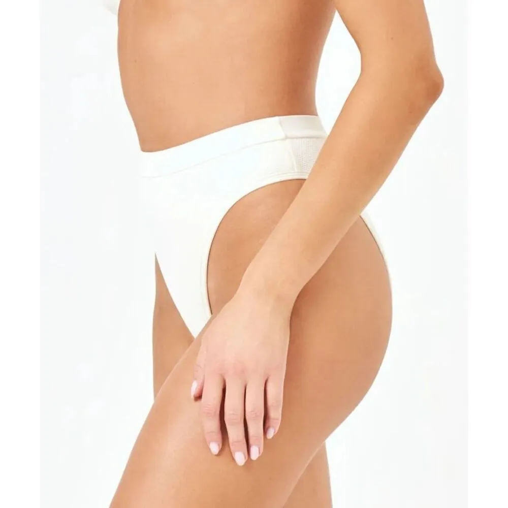 L*SPACE  white ribbed bikini set. Large. Retails $ $187 - Image 10