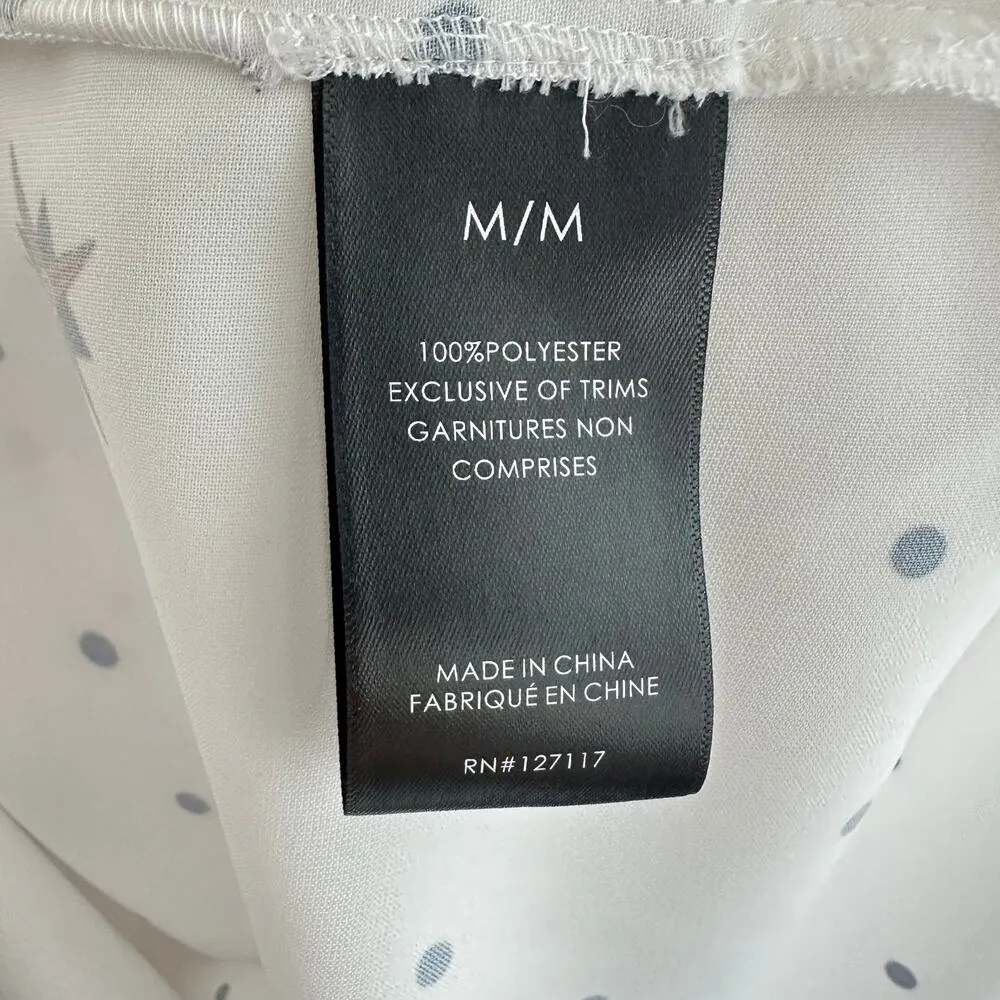 Badgley Mischka Printed Nautical Polka Dot Tank Medium Crewneck Designer - Image 9