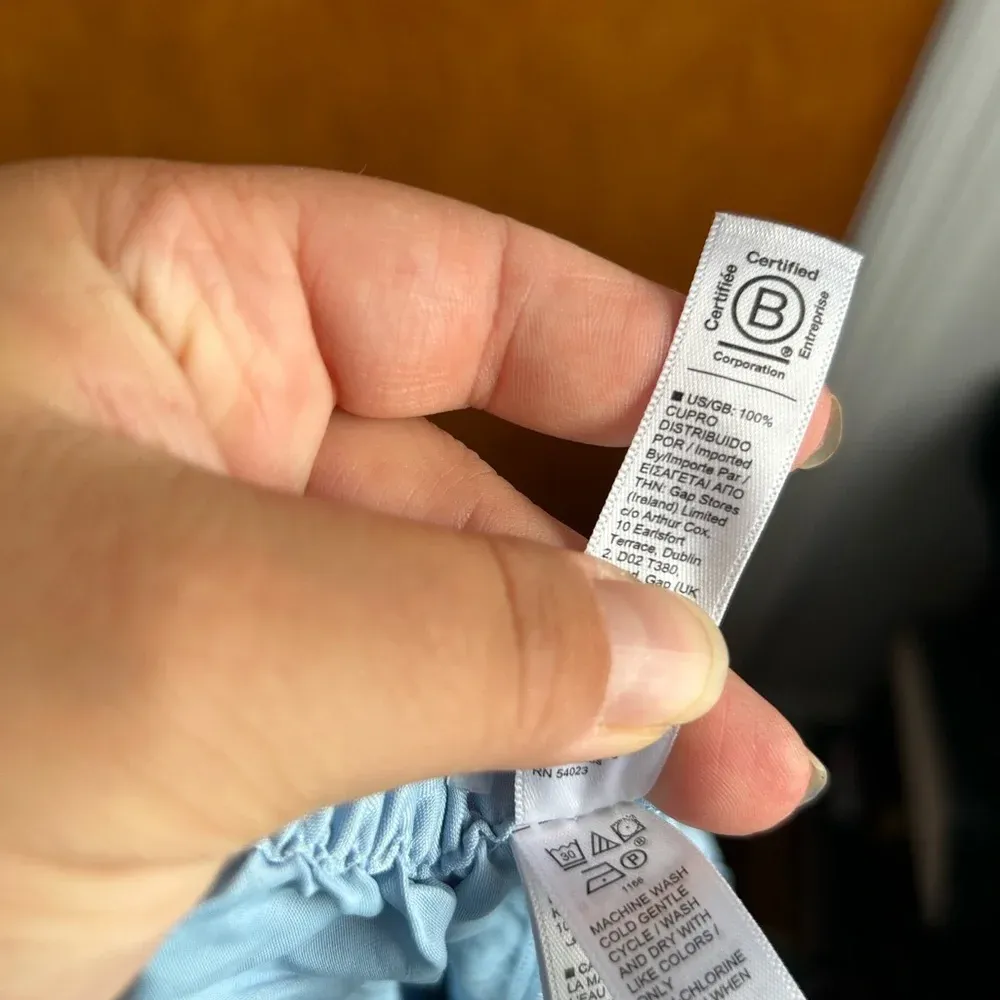 ATHLETA CALM COOL BLUE SATIN PAJAMA PANTS - Image 6