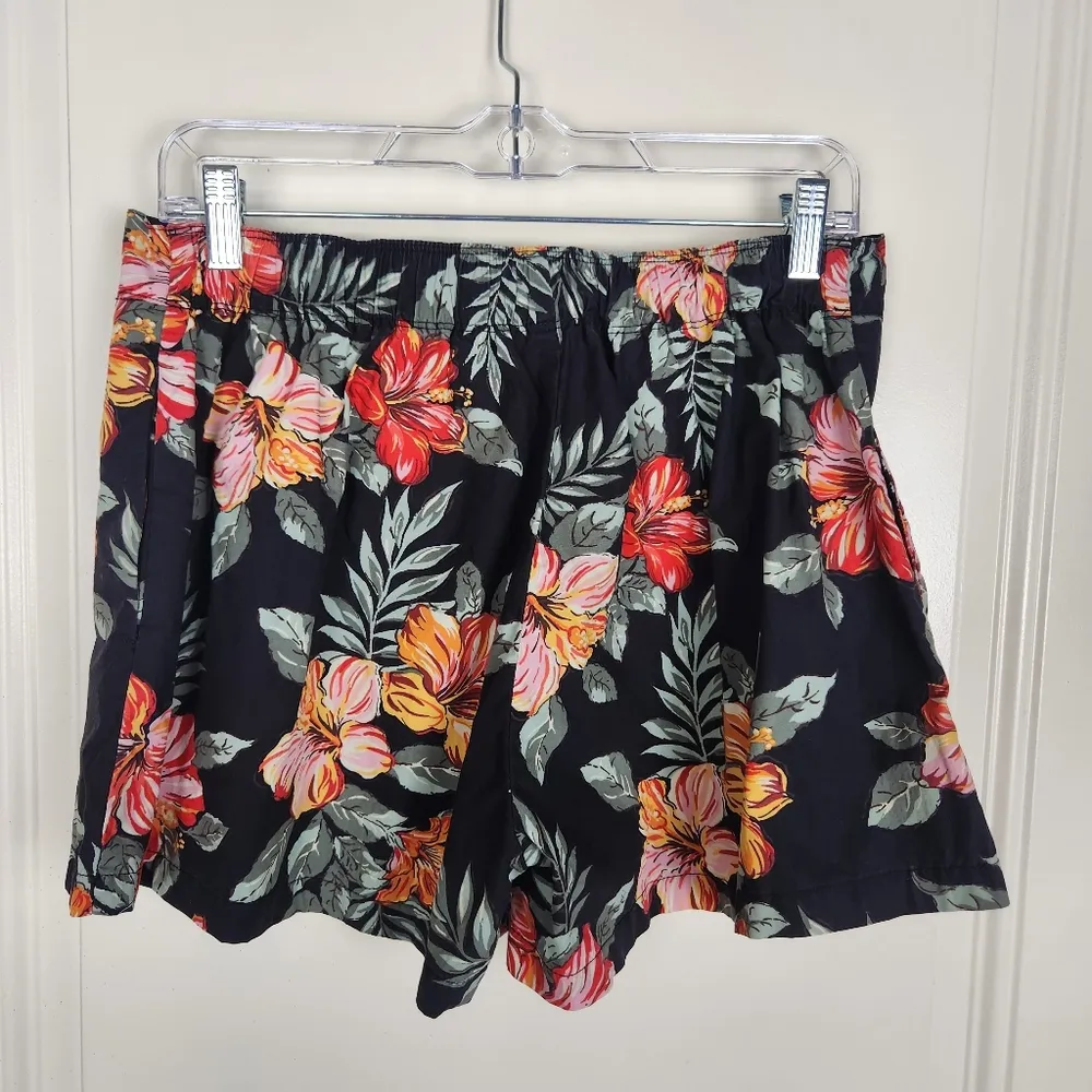 Denim & Supply Ralph Lauren Women's Shorts Floral Tropical Size M Medium Red - Image 4