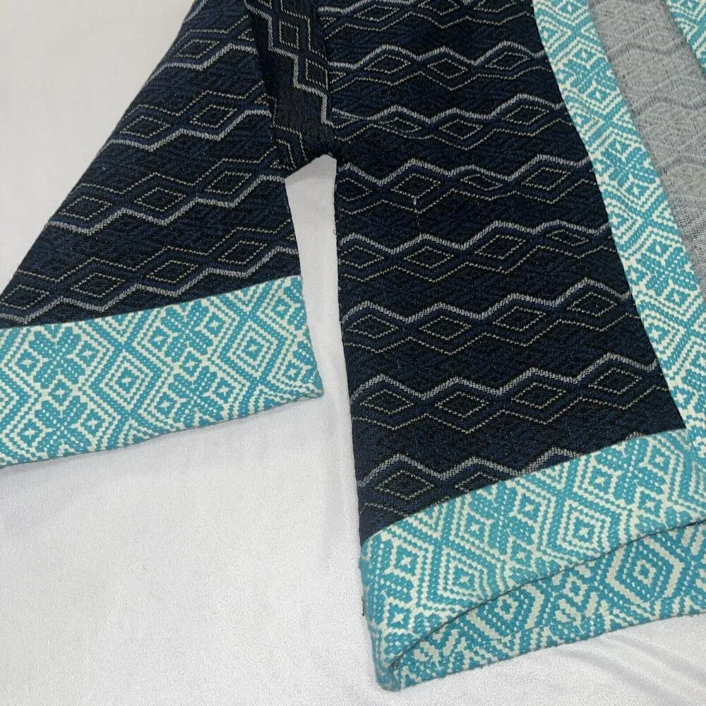 Anthropologie Akemi + Kin O/S Kimono Type Knit Cardigan Navy Blue Oversized - Image 3