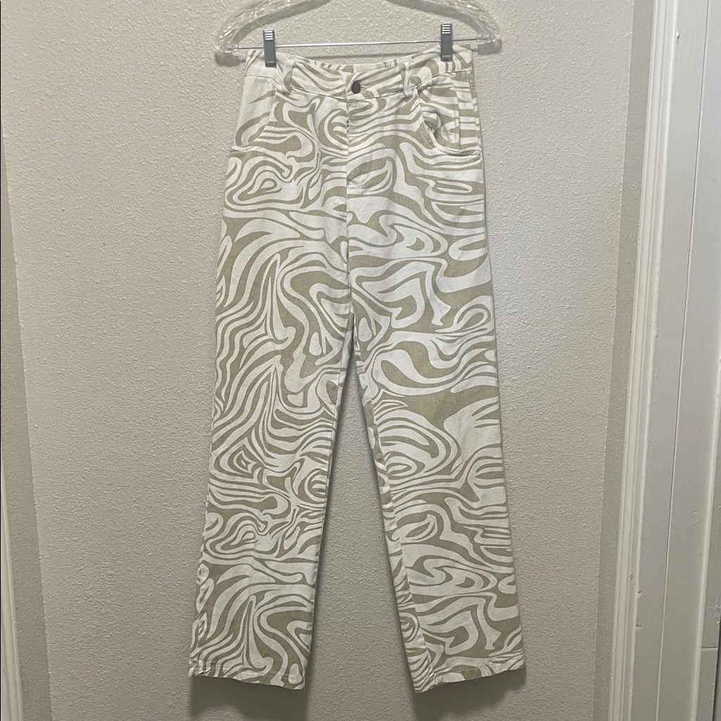 Love + Harmony WATER PAINT PANT IN TAN - Image 3
