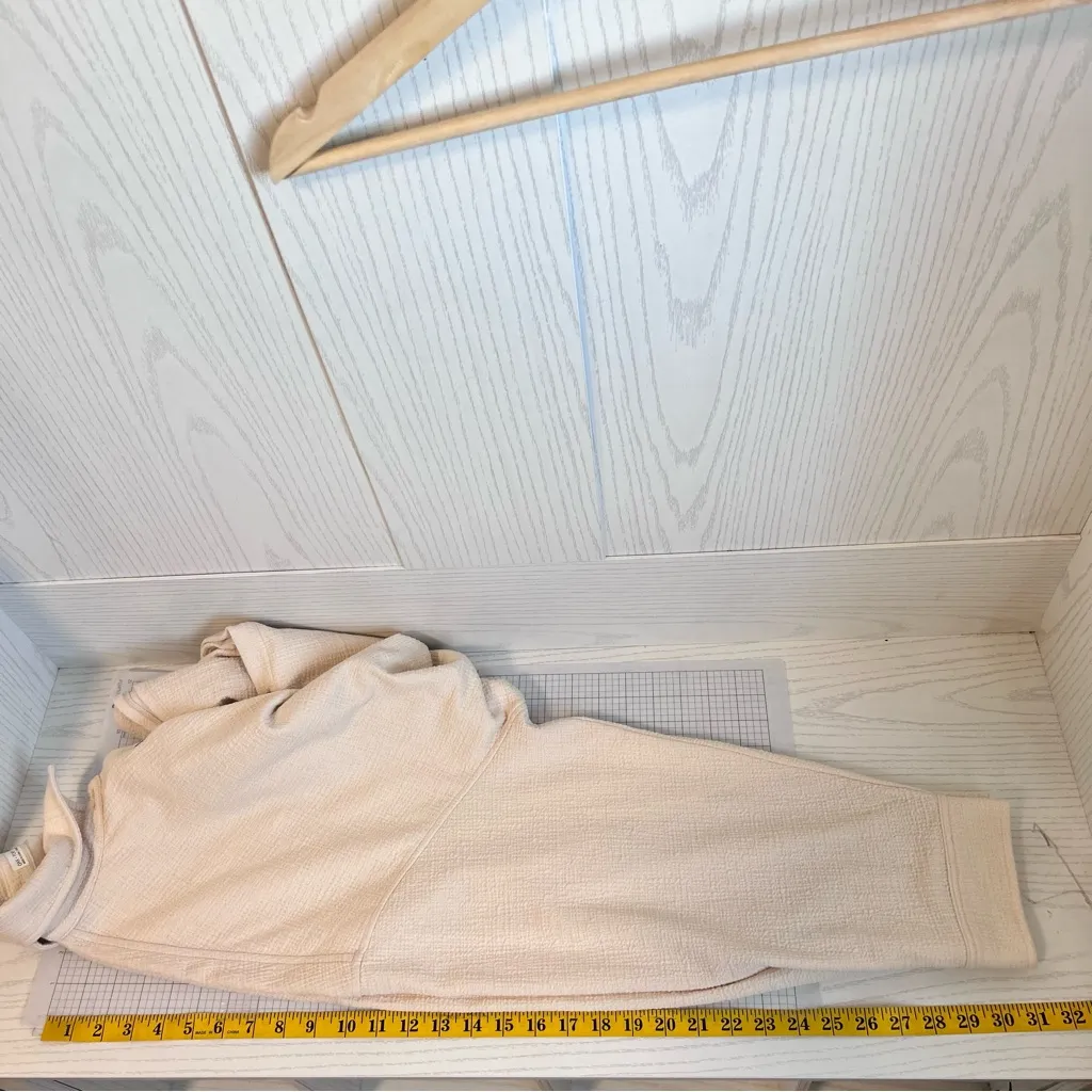 Oak Fort Shirt Women Large Cream Oversized Cotton Gauze Lagenlook Boho Oatmeal White - Image 7