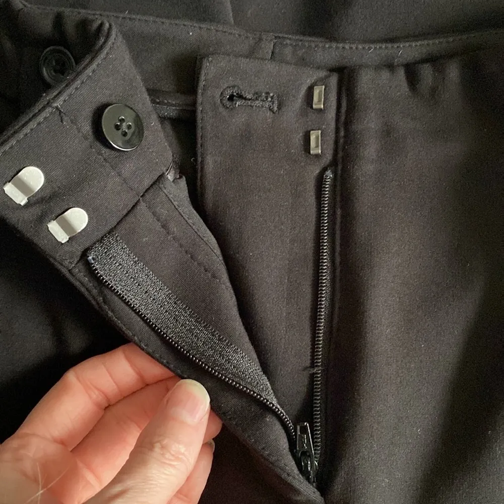 White House Black Market Women’s Black Flare Leg Dress Trousers - Image 4