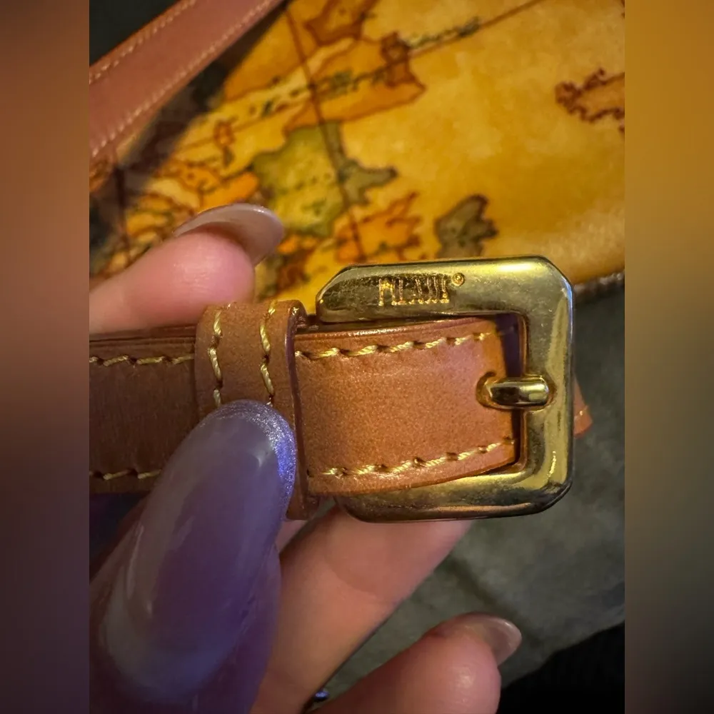 Alviero Martini Tan Map Print Women's Bag - Image 5