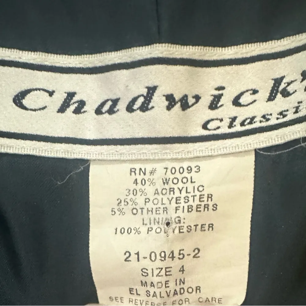 Vntg Classic Plaid Wool Blend Blazer Jacket Dark Acadamia Prep Clueless Office - Image 7