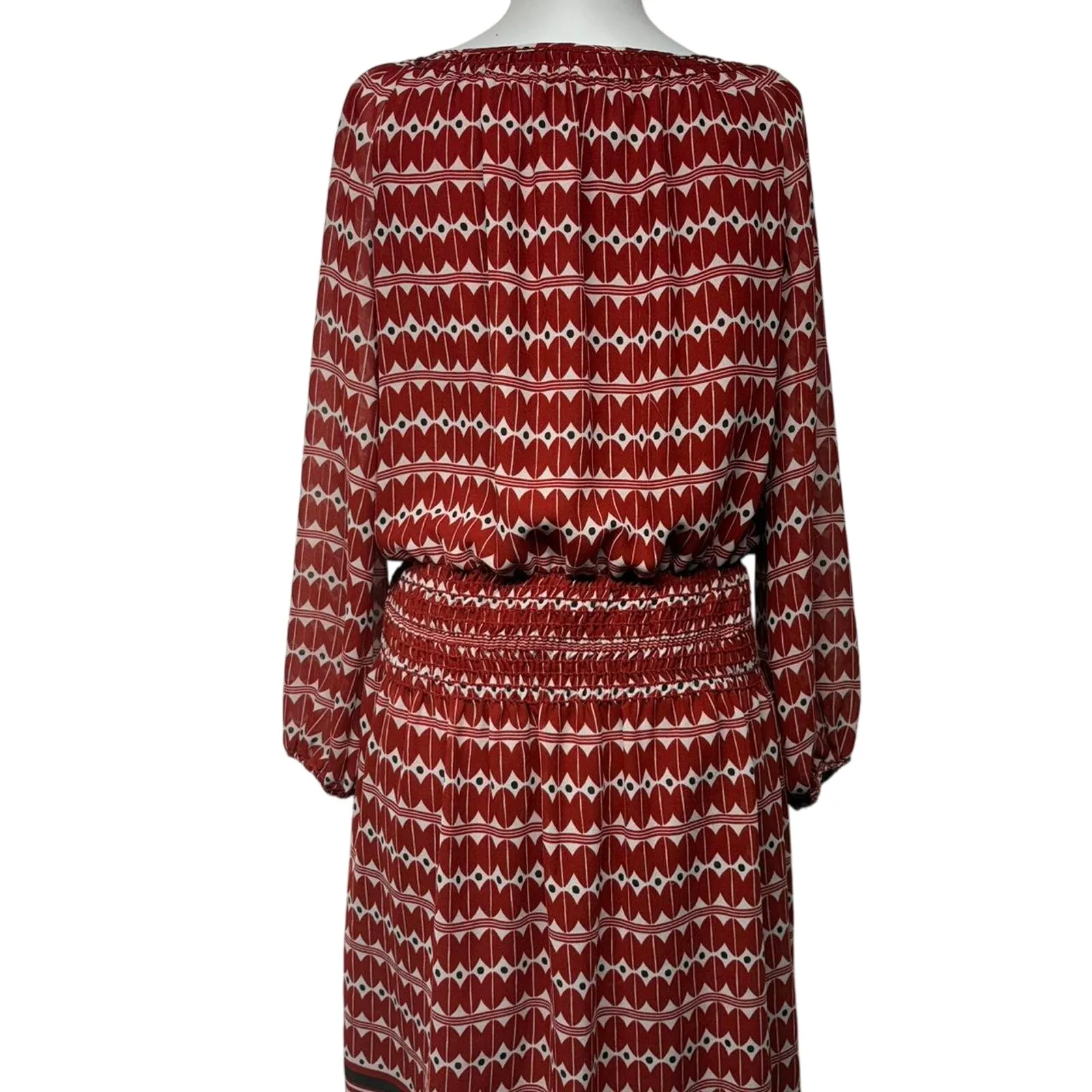 Red and white boho Size M - Image 2