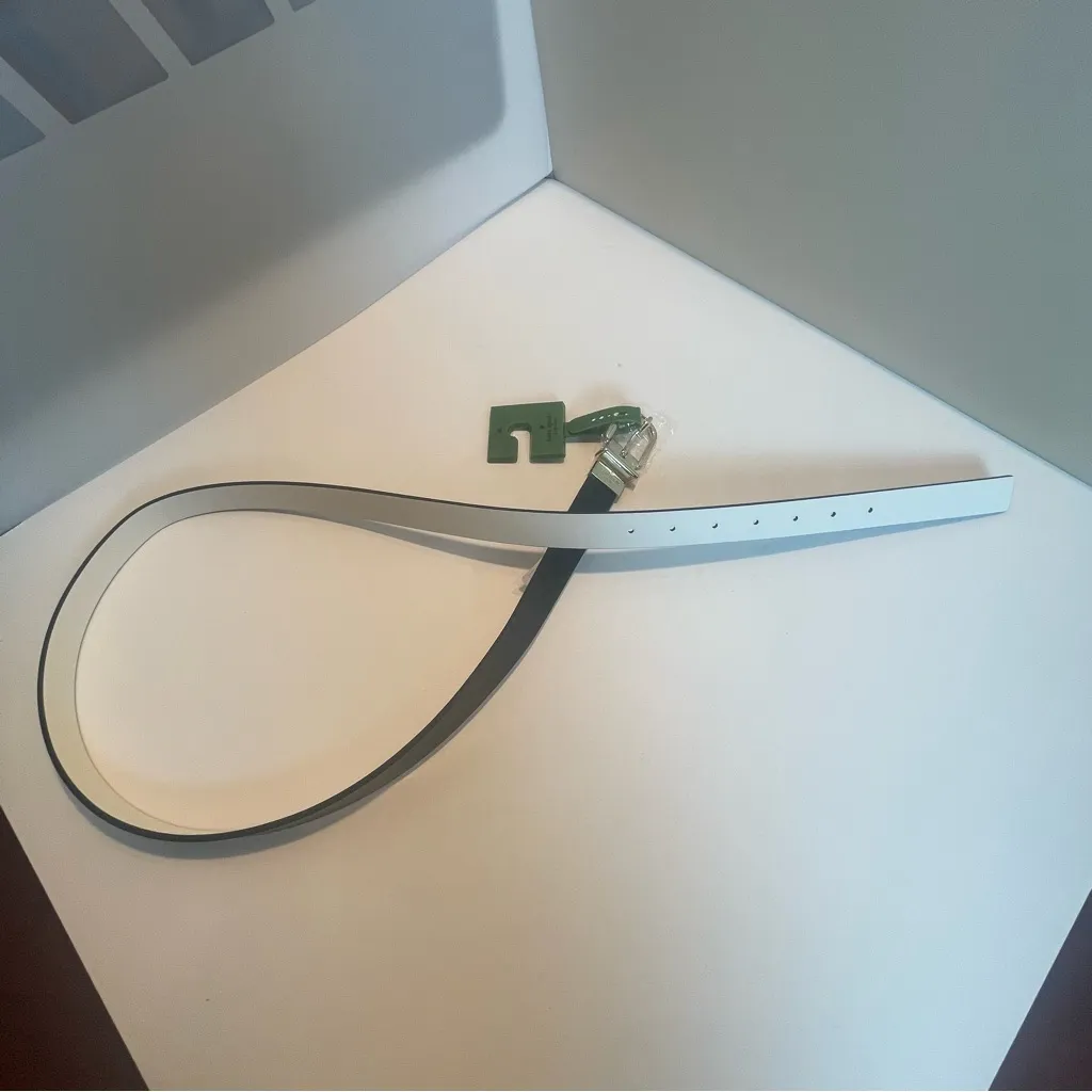 Kate Spade Classic Genuine Leather Reversible Belt Black/Ivory Sz XLarge XL NWT - Image 10