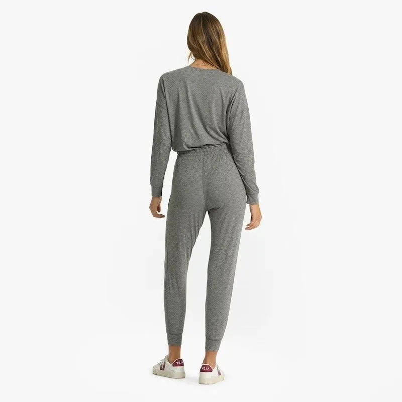 Vuori Heather Grey Lux Henley Jumpsuit - Image 2