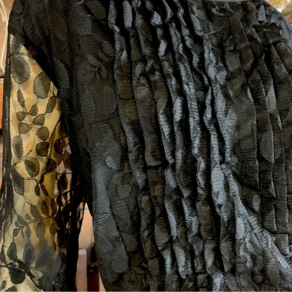 Eshakti  BLACK LACE SHEATH MIDI DRESS (24W) - Image 9