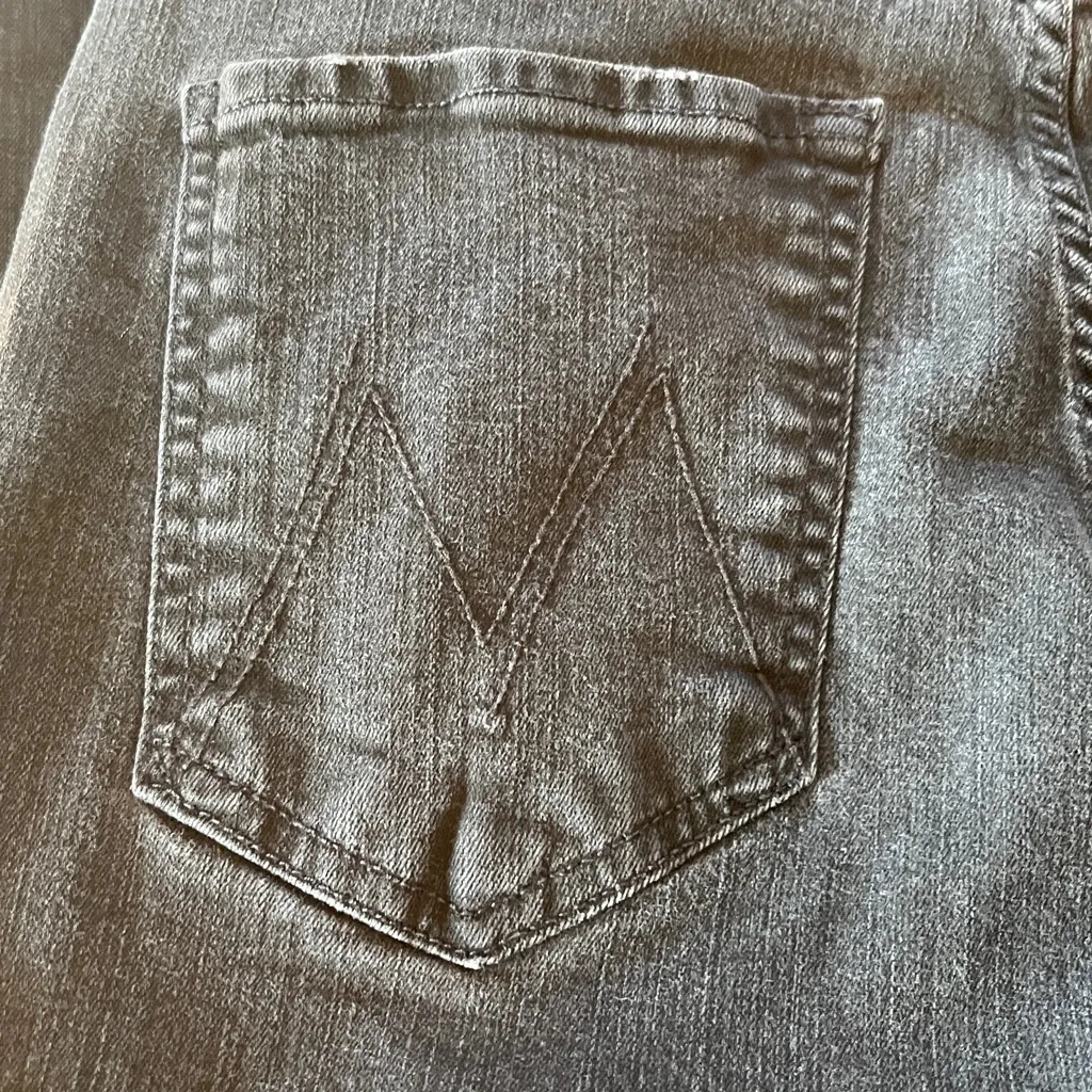 MOTHER High Waisted Rider ankle jeans size 28 Black - Image 3