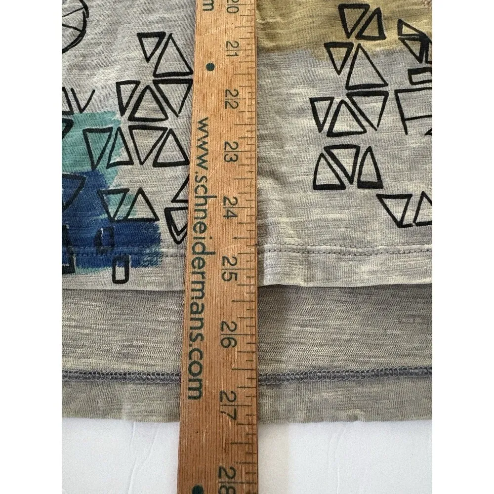 Ali Miles Tunic Top Size L Gray Lagenlook Artsy Pockets City Downtown Bike Dog Size L - Image 7