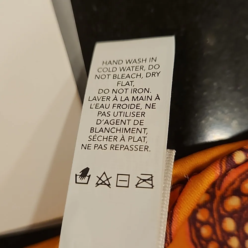 💕A.L.C.💕 Margot Bikini Bottom ~ Orange Abstract Paisey Multi-Color Large L NWT - Image 11