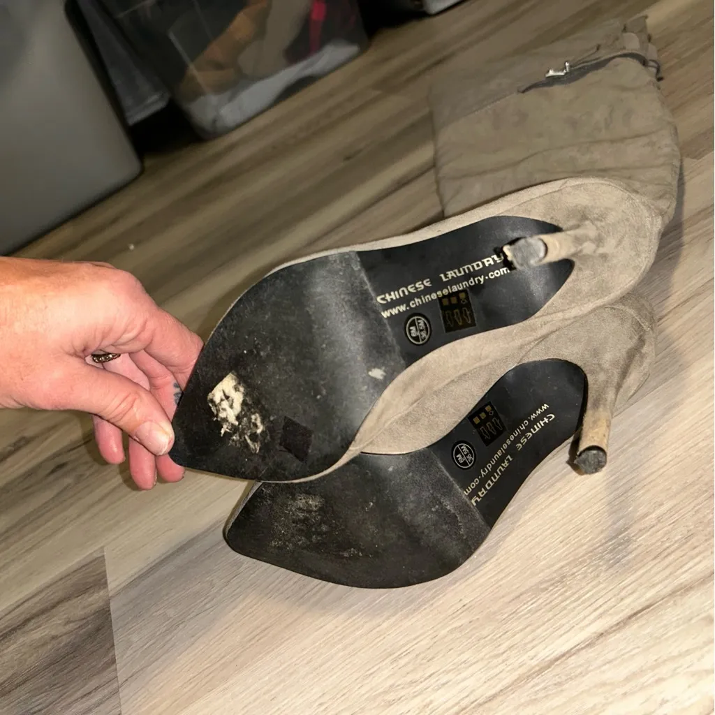 Chinese Laundry Taupe Over-the-Knee Boots - Image 4