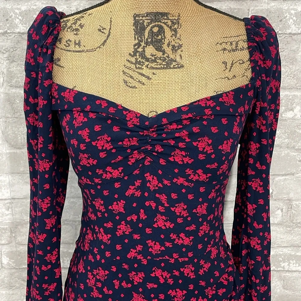 Row A Smocked Mini Dress Blue - Image 2