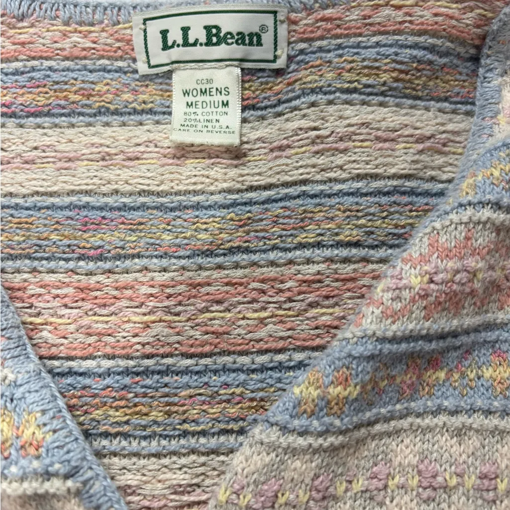 L.l bean cardigan medium - Image 3