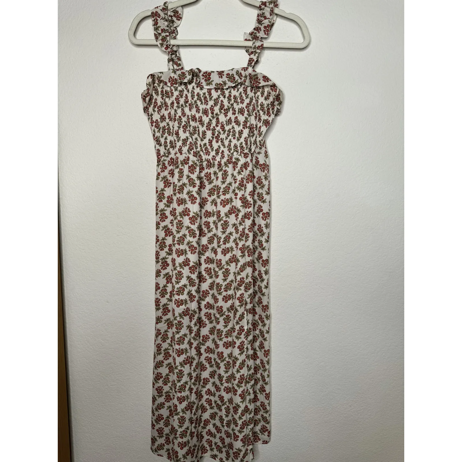 Cloud Ten White Floral Midi Dress - Image 4